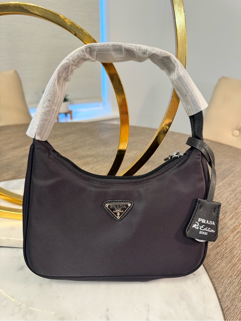 Prada Black Nylon Shoulder Bag